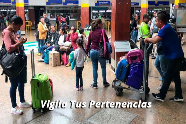 vigila tus pertenencias